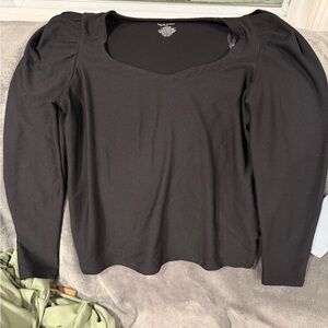 Black Long Sleeve Women's Top